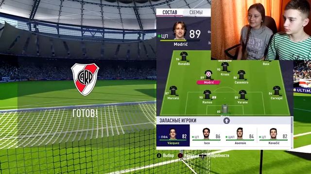 СЕСТРА и БРАТ ИГРАЮТ в FIFA 18|СЕСТРА УЧИТ БРАТА ИГРАТЬ?! смотреть онлайн