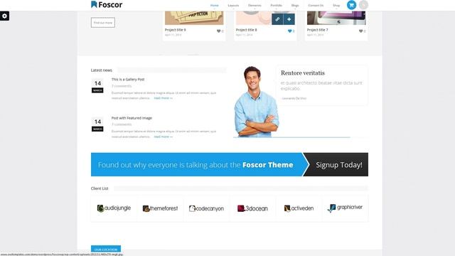 Foscor WP - Bootstrap Wordpress WooCommerce смотреть онлайн