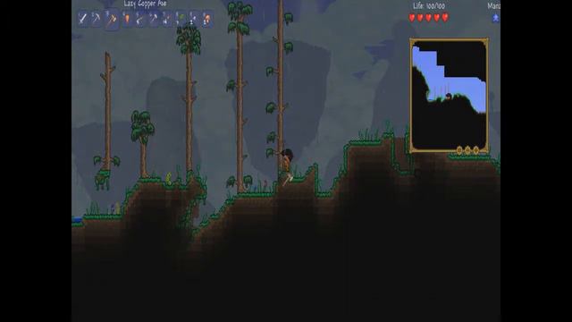 Прохождение игры Terraria v 1.2 -2 часть -Строим домики смотреть онлайн
