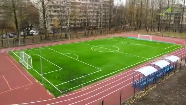 Футбольное поле с искусственным газоном DiaSport Standart M40 Санкт-Петербург, Школа №186