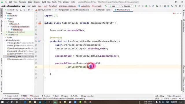 How to Implement Passcode View in Android Studio || PasscodeView 2022 || Foysal Official смотреть онлайн