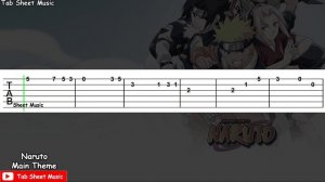 Naruto OST - Naruto Main Theme Guitar Tutorial