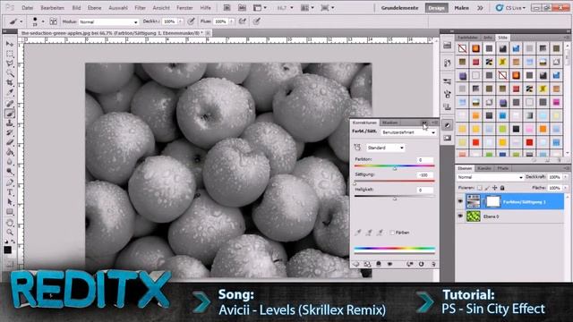 Photoshop CS5.5 - Sin City Effect смотреть онлайн