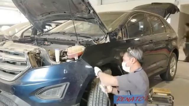How to Change & install Front Left Fender Pannel and Quick Door Repair of Ford Edge Vehicle.. смотреть онлайн