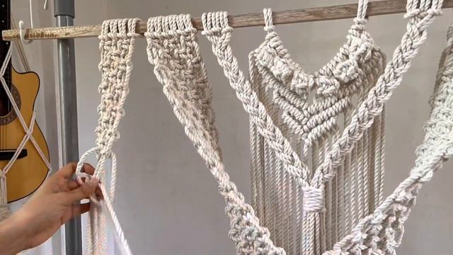 Classic Boho Large Macrame Wall Hanging | Tutorial for Beginners | Easy Patterns смотреть онлайн