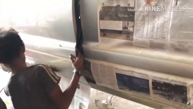 Spraying on Toyota Highlander 2002 смотреть онлайн