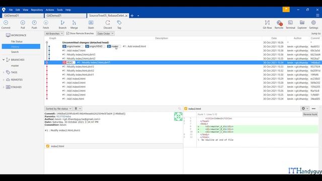 (T31-4)SourceTree刪除一個Commit，RebaseCommItInteractively。git rebase -i、--interactive CommitId смотреть онлайн