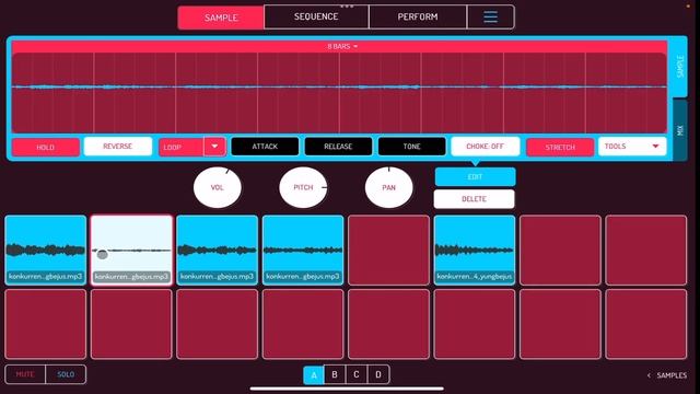 How to make FIRE beats on iPad Koala Sampler Basic tutorial смотреть онлайн