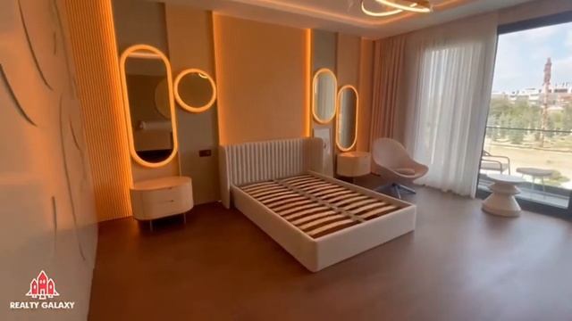 Виллы в Стамбуле на озере Бююкчекмедже, на этапе строительства, с бассейнами и системой "Умный дом" смотреть онлайн