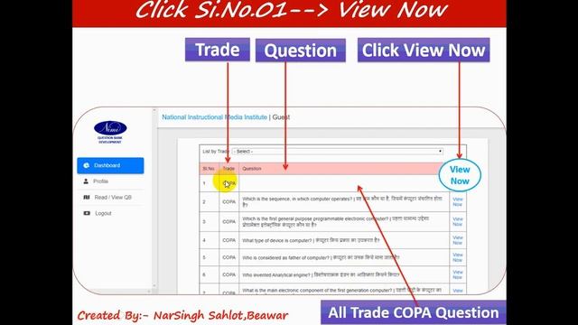 NIMI QUESTION BANK LOGIN AS GUEST PART01 смотреть онлайн