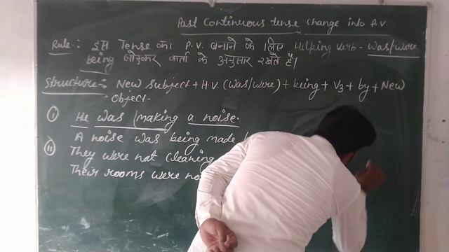 Past Continuous tense Changes into Passive voice смотреть онлайн