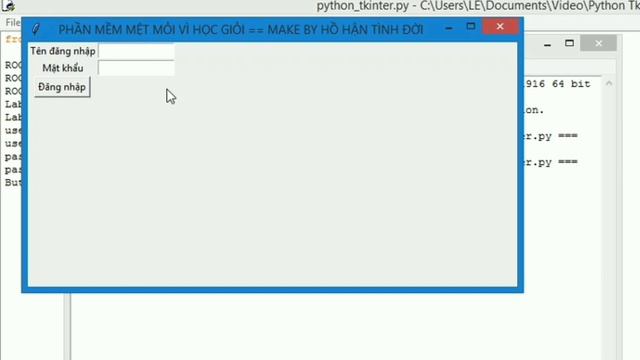 Tự Thiết Kế Giao Diện Phần Mềm Siêu Vip Pro Với Python Tkinter || A-N VLOG смотреть онлайн