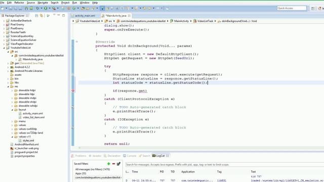 Android 4.0 Tutorials 45. HTTPClient and JSON Part 3 - Downloading the Data смотреть онлайн
