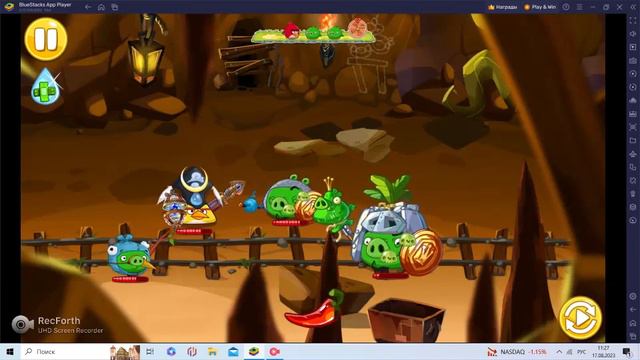 ANGRY BIRDS EPIC. MOD CAVE 32 (PROTOTYPE) BY ME ANOMALOUS EARTHS. LEVEL 4. WALKTHROUGH ANGRY BIRDS. смотреть онлайн