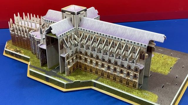 DIY Craft Instruction 3D Puzzle Cubicfun WESTMINSTER ABBEY смотреть онлайн