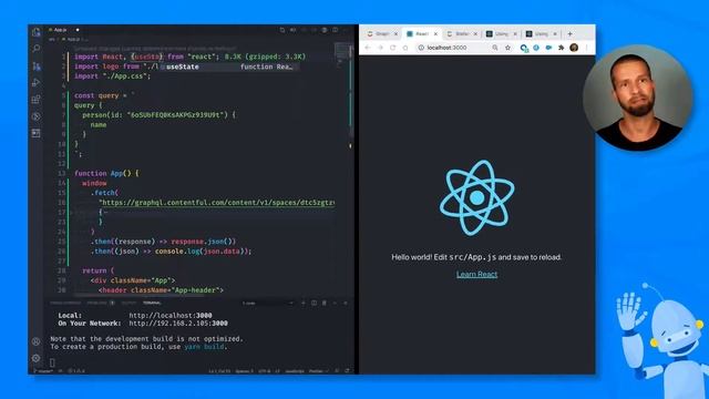 Fetching component data using useState and useEffect смотреть онлайн