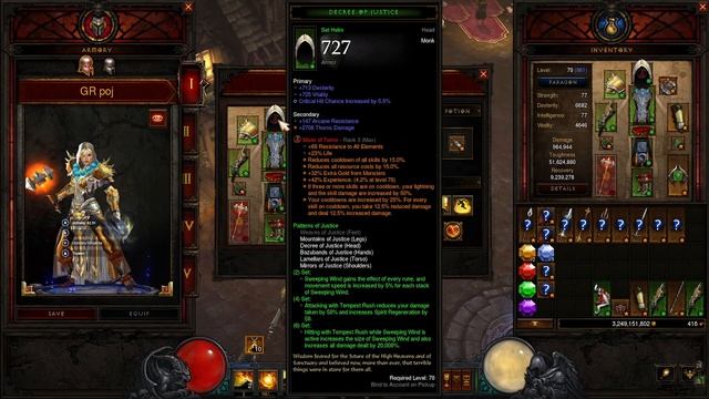 Diablo 3 S30 Monk Patterns Of Justice Tempest Rush Gr Build смотреть онлайн