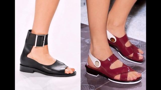 Босоножки на низком каблуке смотреть онлайн