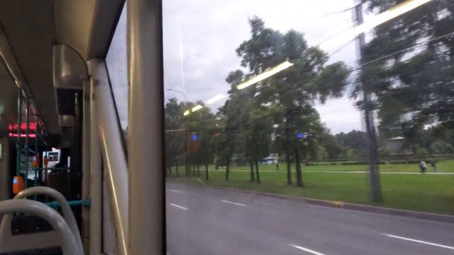 Трамвай, продлённый маршрут №45 ЛМ-2008 б.1418 с приветливым водителем (29.08.2020) Санкт-Петербург смотреть онлайн