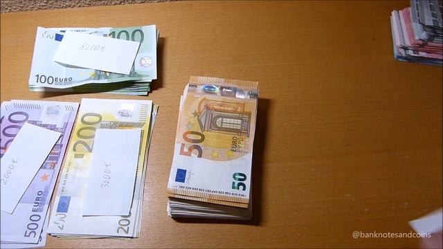 Counting All Kinds Of EURO Banknotes
