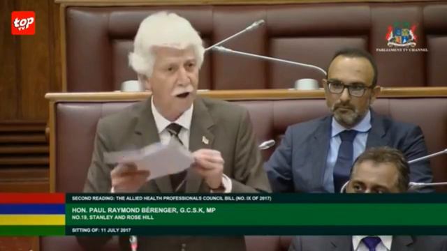 Discours de Paul Berenger sur "The Allied Health Professionals Council Bill" смотреть онлайн