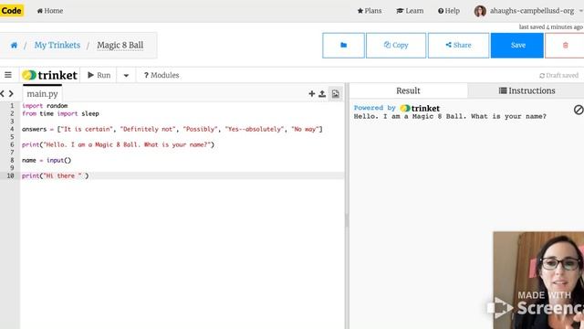 Magic 8 Ball in Python (part 1) смотреть онлайн