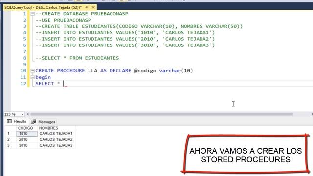 ASP - SQL Construccion de base de datos, tablas, insert y stored procedure смотреть онлайн
