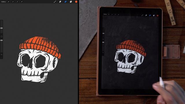 How to apply texture to your design in Procreate смотреть онлайн