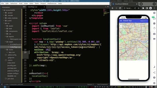 Quasar JS - Creating Maps With Leaflet смотреть онлайн