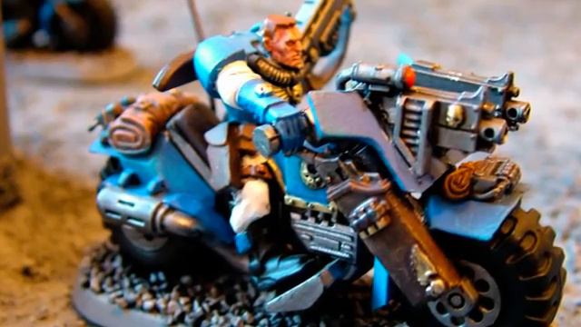 Warhammer 40K Ultramarine Scout Bike Squad смотреть онлайн