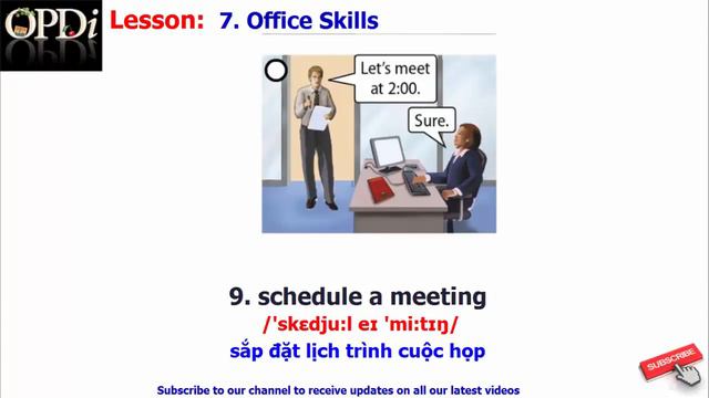 Oxford dictionary - 7. Office Skills - learn English vocabulary with picture смотреть онлайн