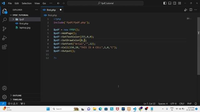 PDF Text Color || PDF Box Color || PDF Border Color || PHP FPDF Library || FPDF Tutorial in Hindi смотреть онлайн