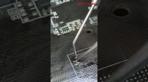 Восстановление оторванного пятака под сокетом