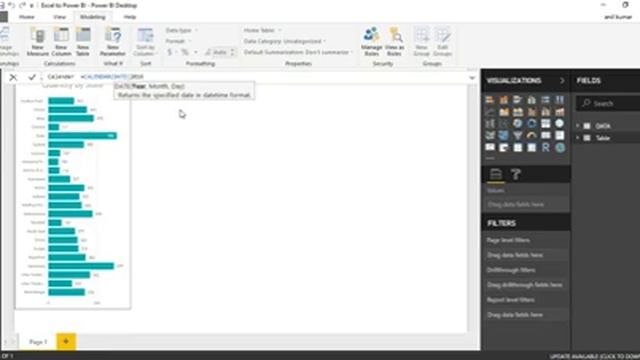 Excel to Power BI Auto Calendar Table смотреть онлайн