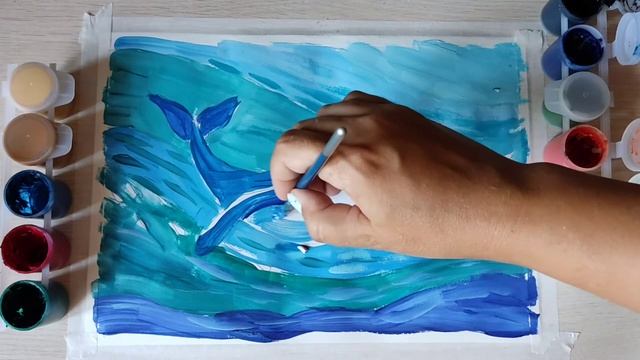 Урок рисования "КИТ" смотреть онлайн