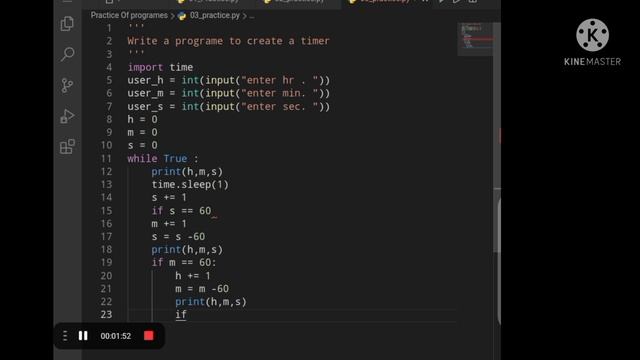 How to maker our timer using python смотреть онлайн