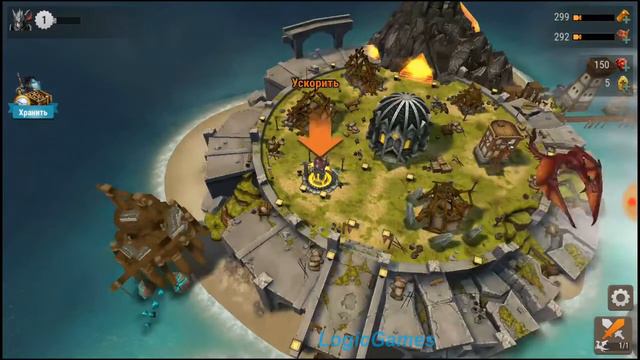 War Dragons Постройка замка выведения Выведение яйца и первый дракон из инкубатора Постройка овечье смотреть онлайн