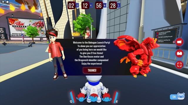 [ИВЕНТ] Как получить ДРАКОНА КОМПАНЬОНА в OFFICIAL BAKUGAN LAUNCH PARTY | Roblox смотреть онлайн