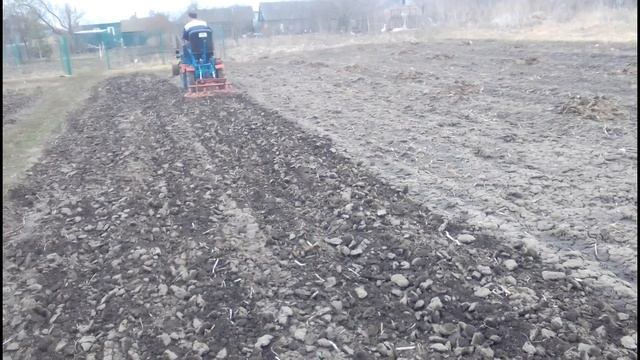 начало весенних работ, боронование огорода 2022 смотреть онлайн