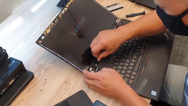 Lenovo #ThinkPad T580 Screen Replacement Guide смотреть онлайн