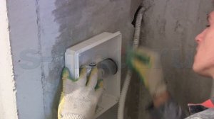 Сифон, гидрозатвор для кондиционера против запаха со сливом в канализацию