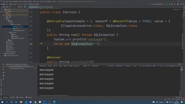 Spring Boot - Retryable e Recover смотреть онлайн