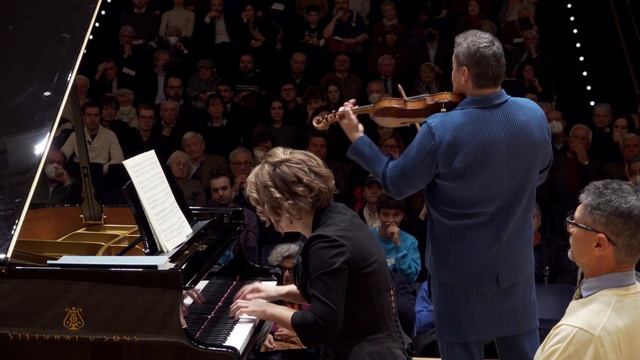 J.S.Bach Sonata #1 BWV 1014 for violin and cembalo performed by Maxim Vengerov Polina Osetinskaya смотреть онлайн