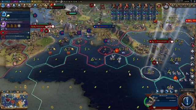 Taking our new navy to Norway's shores. Sept. patch, Civ 6 Deity Indonesia - Part 8 смотреть онлайн