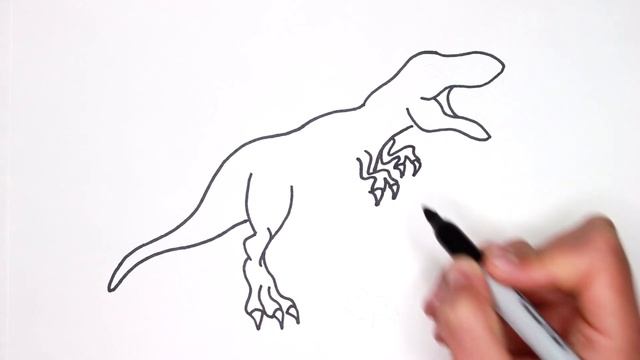 How To Draw A T Rex Dinosaur | the line market смотреть онлайн
