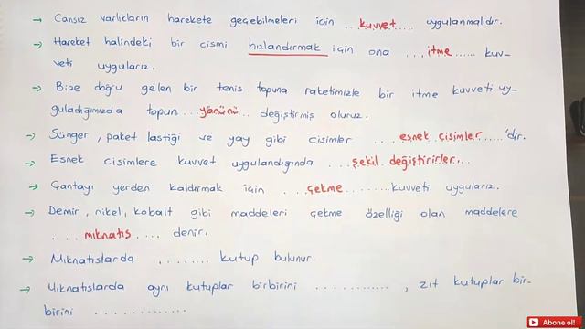 4.Sınıf Fen Bilimleri 1.Dönem 2.Yazılı Hazırlık. смотреть онлайн