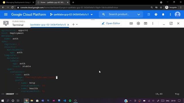 Managing Deployments Using Kubernetes Engine | Qwiklabs GSP053 | GCP 2021 смотреть онлайн