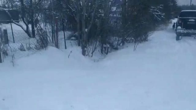 Тайга 4х4 с отвалом для снега. смотреть онлайн