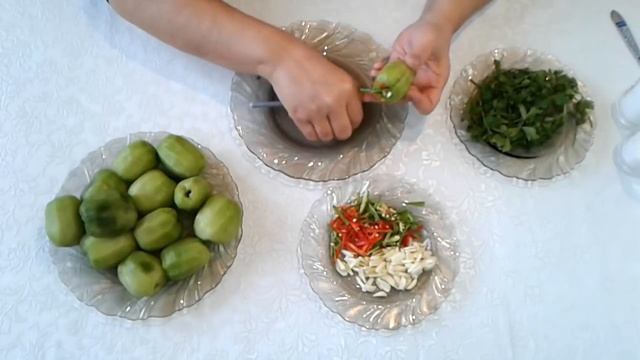 Киви с чесноком