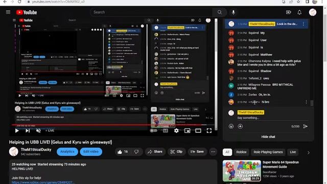 Helping in UBB LIVE! (Gelus and Kyru win giveaways!) смотреть онлайн